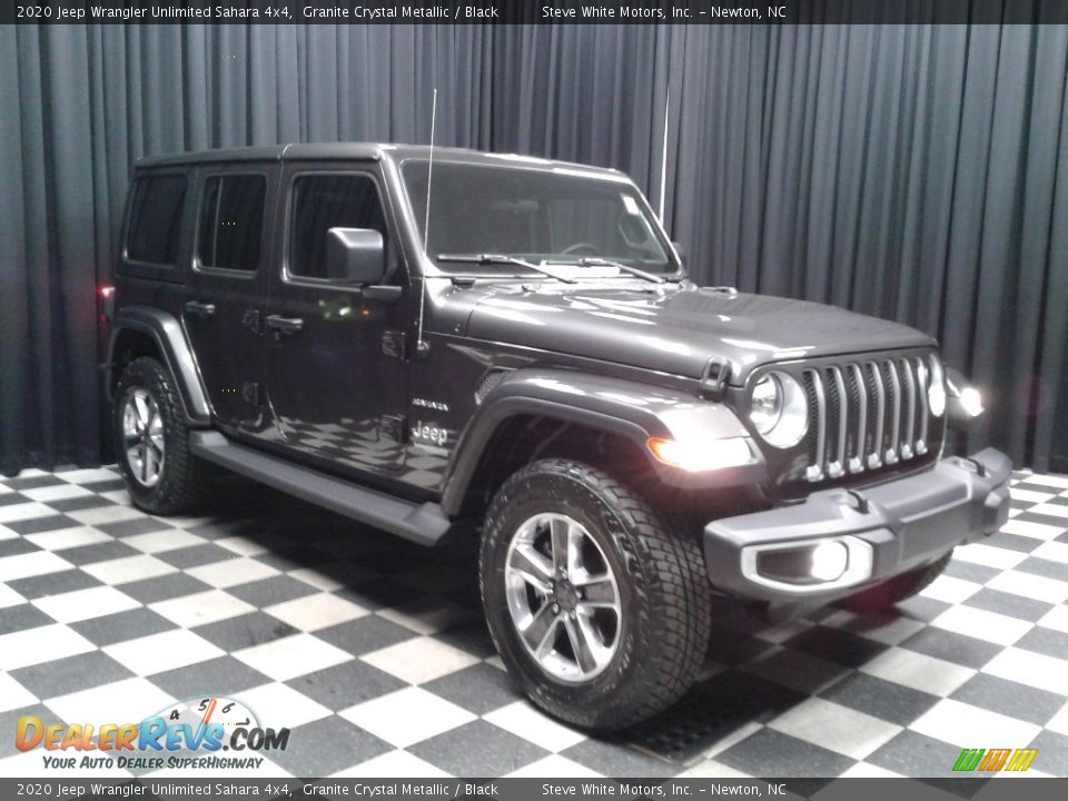 2020 Jeep Wrangler Unlimited Sahara 4x4 Granite Crystal Metallic / Black Photo #4