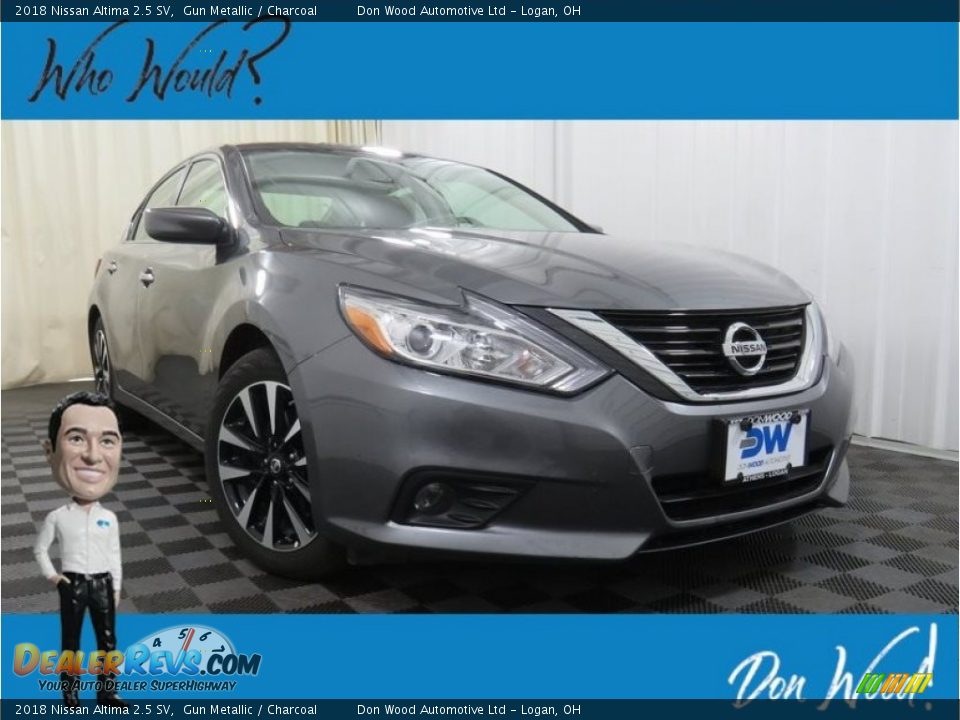 2018 Nissan Altima 2.5 SV Gun Metallic / Charcoal Photo #1