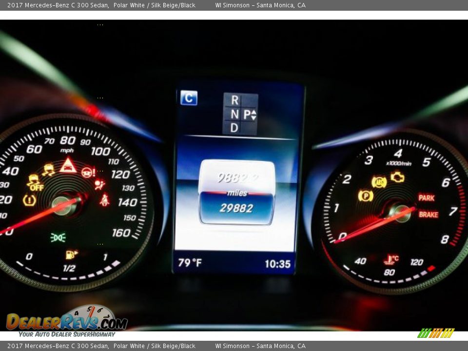 2017 Mercedes-Benz C 300 Sedan Polar White / Silk Beige/Black Photo #26