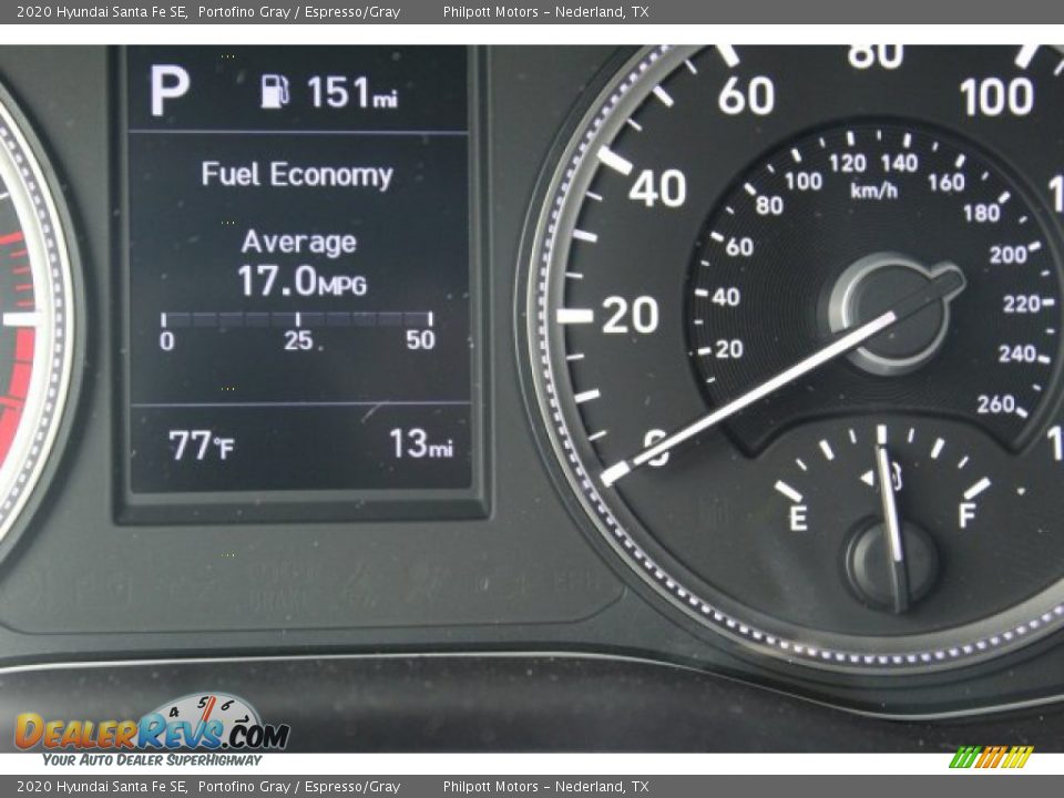 2020 Hyundai Santa Fe SE Portofino Gray / Espresso/Gray Photo #13