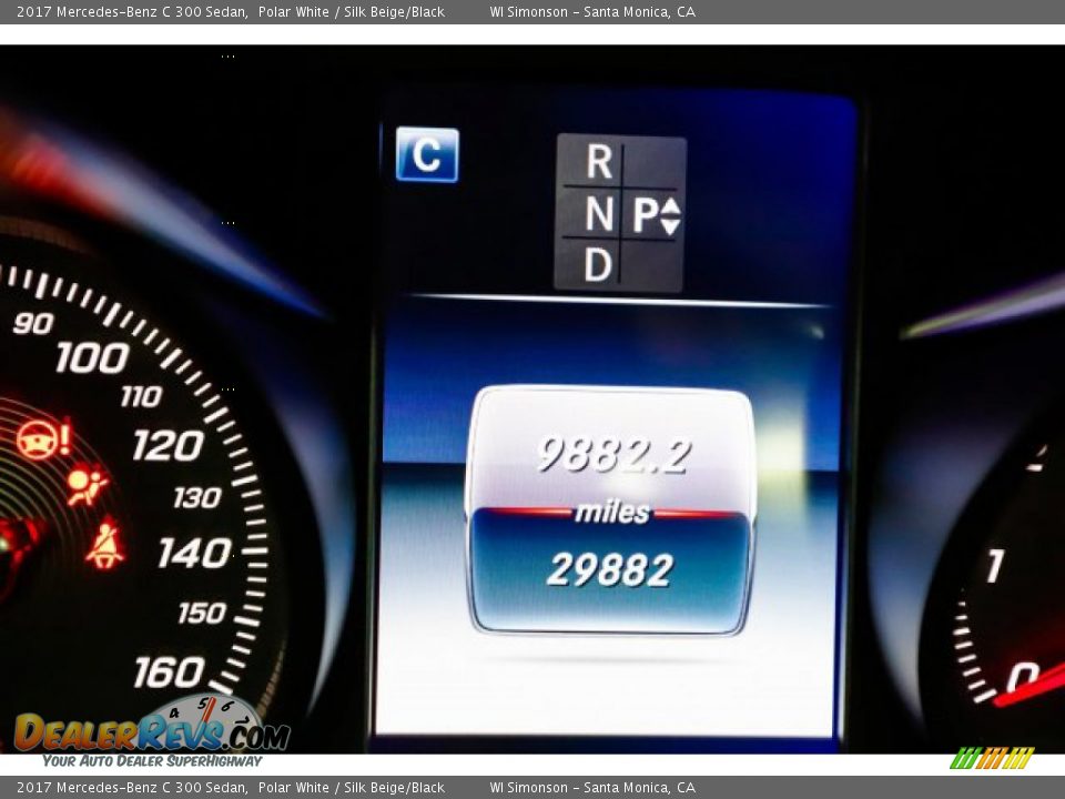 2017 Mercedes-Benz C 300 Sedan Polar White / Silk Beige/Black Photo #27