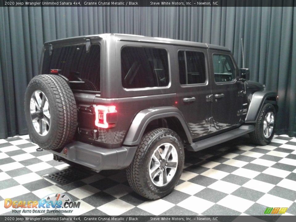 2020 Jeep Wrangler Unlimited Sahara 4x4 Granite Crystal Metallic / Black Photo #6