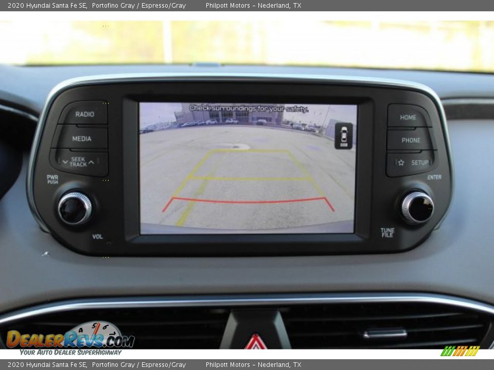 2020 Hyundai Santa Fe SE Portofino Gray / Espresso/Gray Photo #16