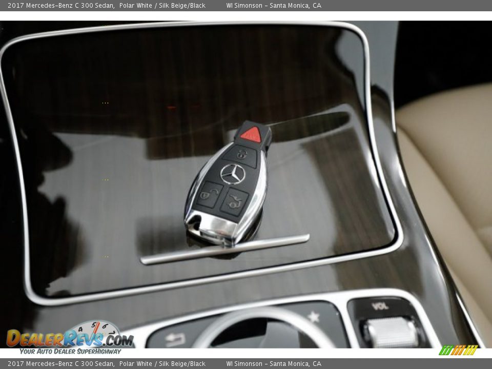 2017 Mercedes-Benz C 300 Sedan Polar White / Silk Beige/Black Photo #28