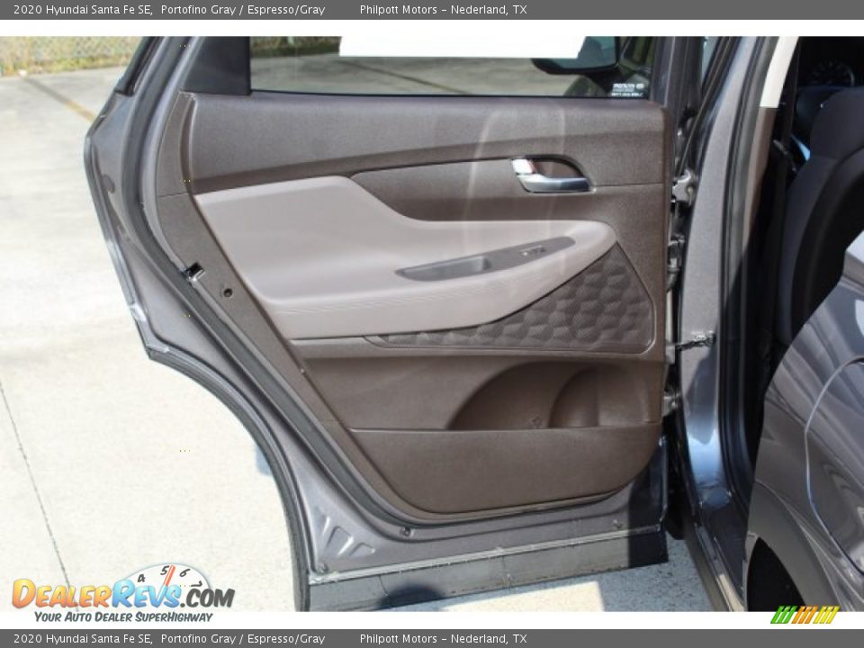 2020 Hyundai Santa Fe SE Portofino Gray / Espresso/Gray Photo #17