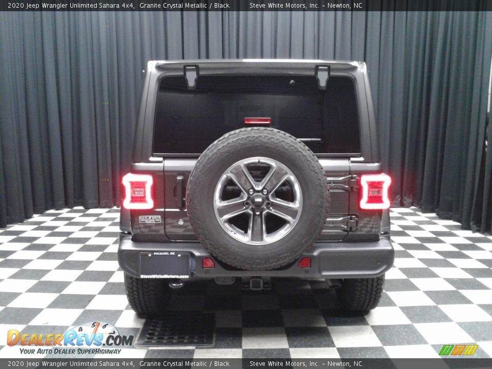 2020 Jeep Wrangler Unlimited Sahara 4x4 Granite Crystal Metallic / Black Photo #7