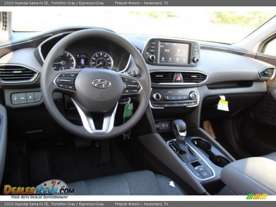 2020 Hyundai Santa Fe SE Portofino Gray / Espresso/Gray Photo #19