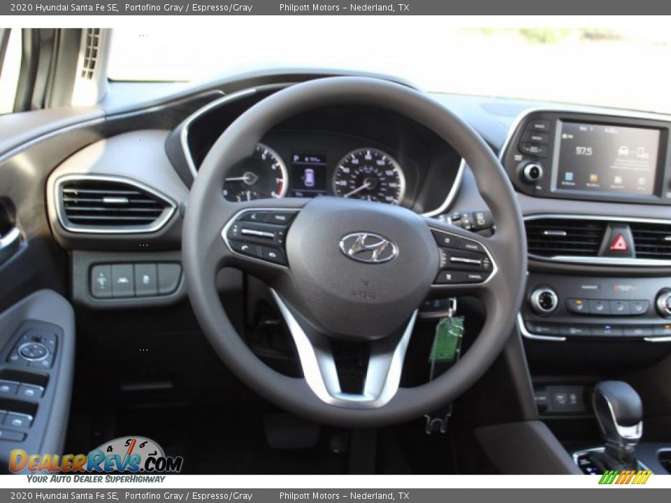 2020 Hyundai Santa Fe SE Portofino Gray / Espresso/Gray Photo #20