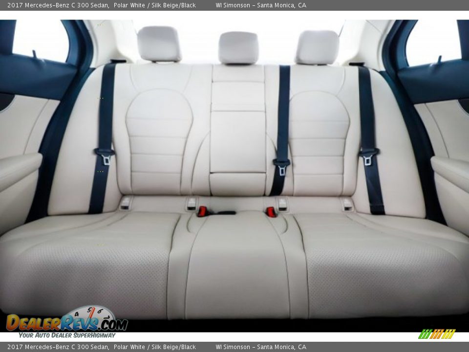 2017 Mercedes-Benz C 300 Sedan Polar White / Silk Beige/Black Photo #33
