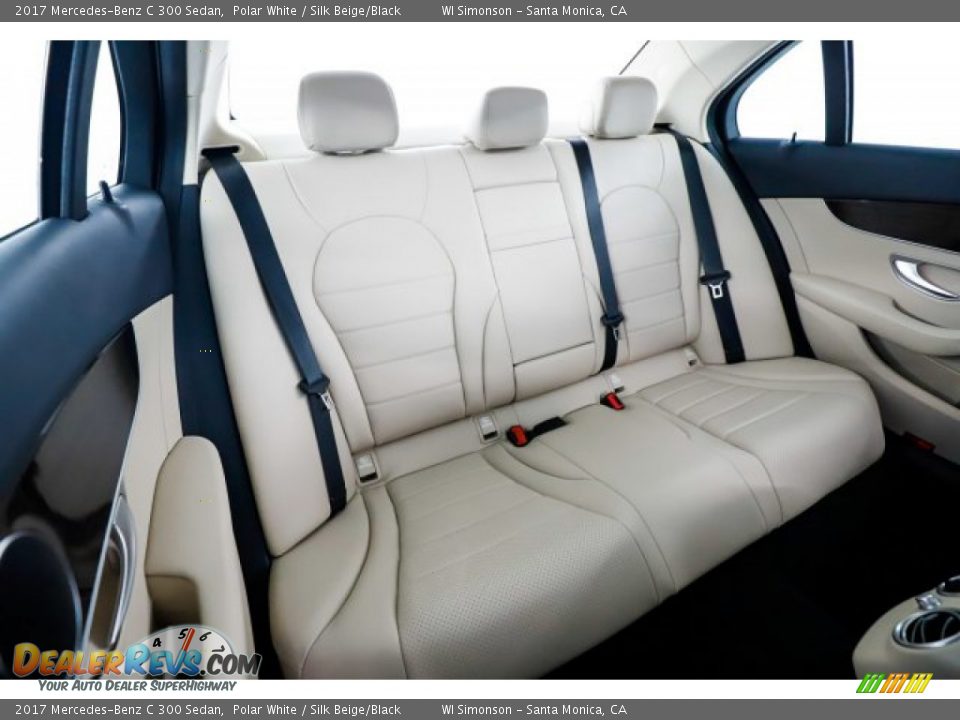 2017 Mercedes-Benz C 300 Sedan Polar White / Silk Beige/Black Photo #34