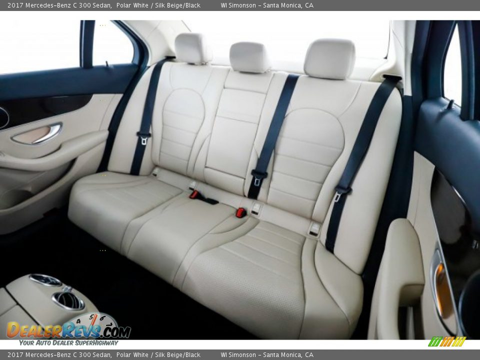 2017 Mercedes-Benz C 300 Sedan Polar White / Silk Beige/Black Photo #35