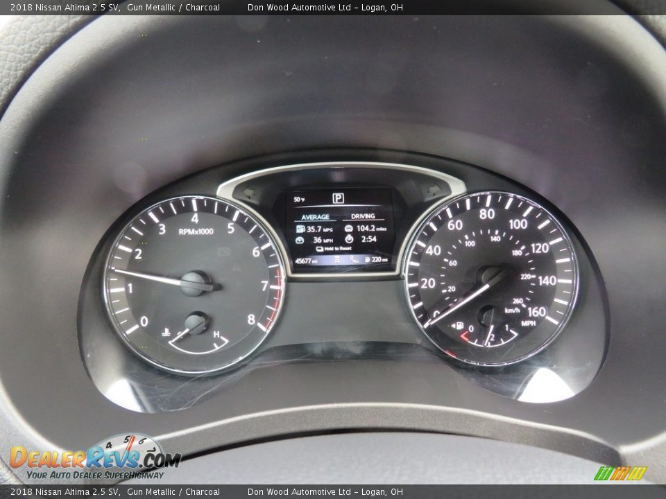 2018 Nissan Altima 2.5 SV Gun Metallic / Charcoal Photo #19