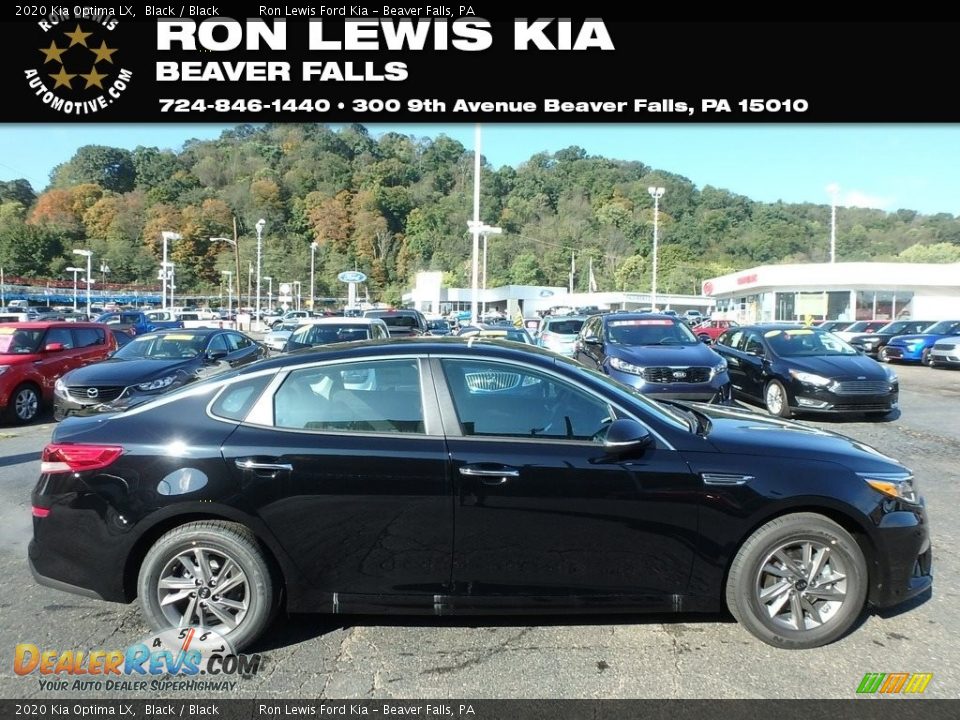 2020 Kia Optima LX Black / Black Photo #1