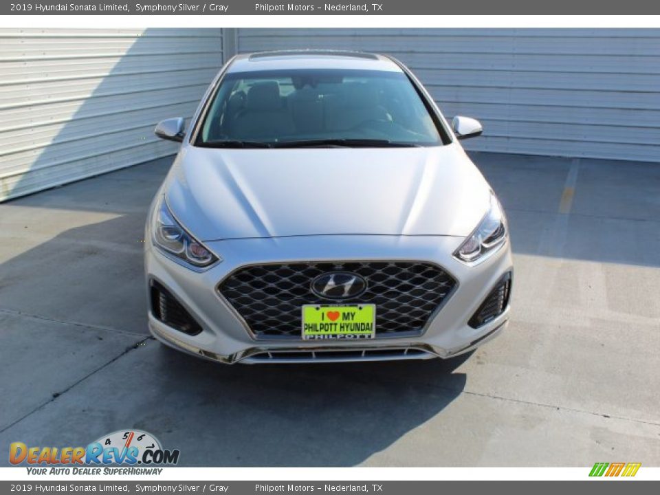 2019 Hyundai Sonata Limited Symphony Silver / Gray Photo #3