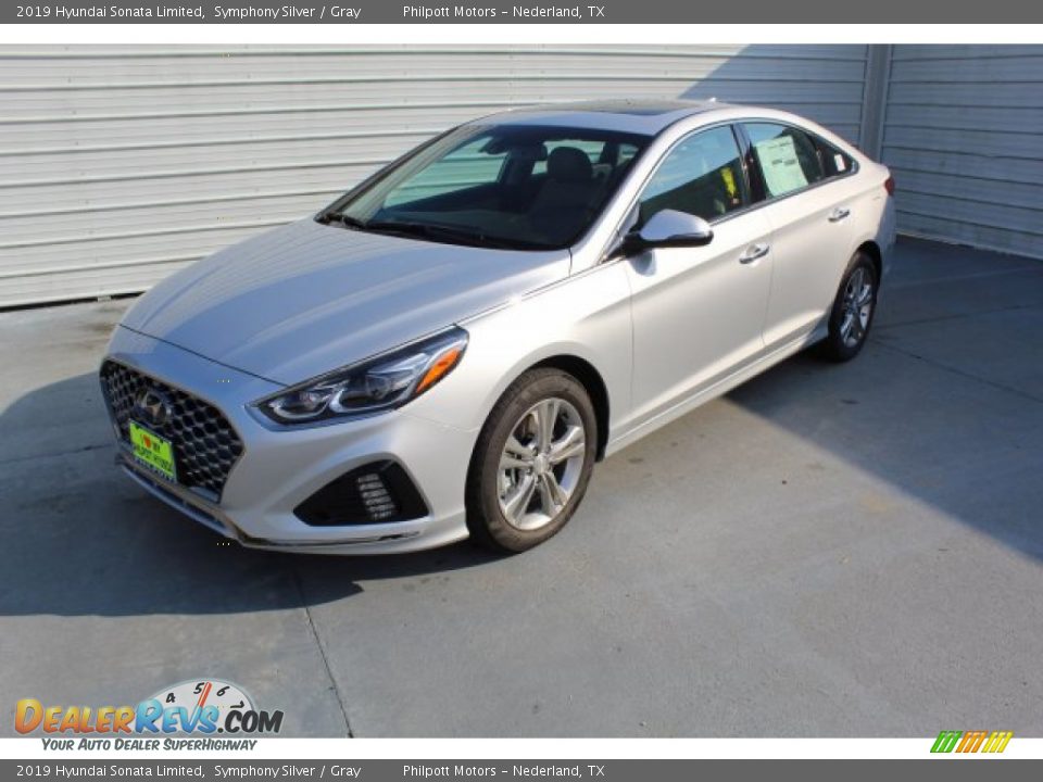 2019 Hyundai Sonata Limited Symphony Silver / Gray Photo #4