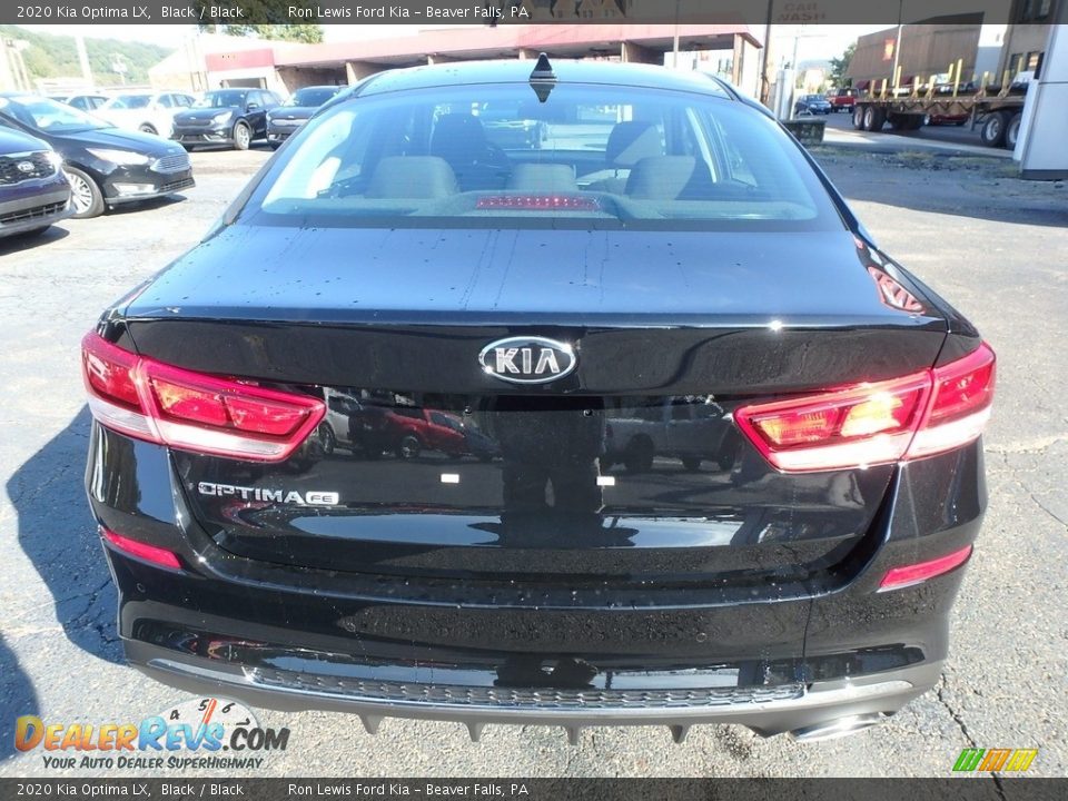 2020 Kia Optima LX Black / Black Photo #4