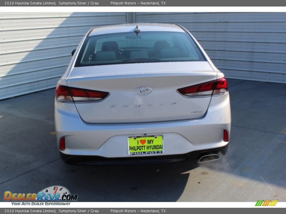 2019 Hyundai Sonata Limited Symphony Silver / Gray Photo #7