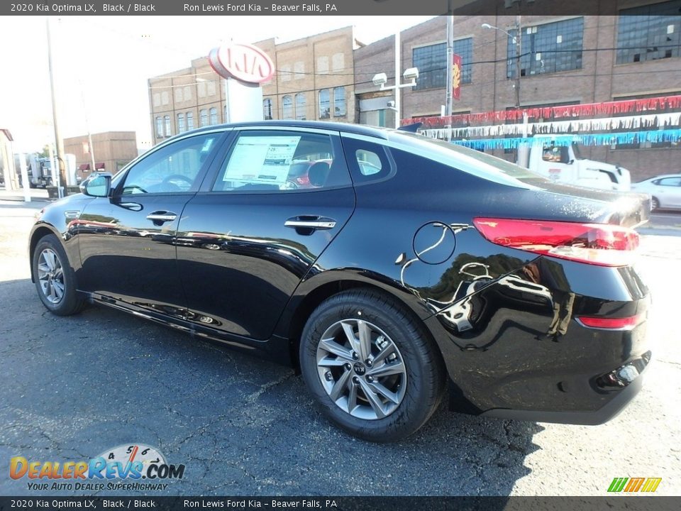 2020 Kia Optima LX Black / Black Photo #5