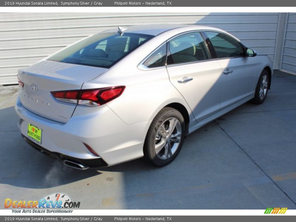 2019 Hyundai Sonata Limited Symphony Silver / Gray Photo #8