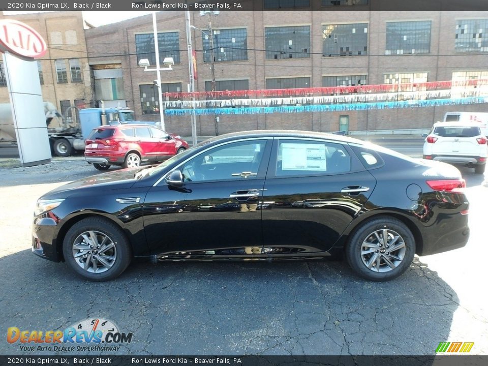2020 Kia Optima LX Black / Black Photo #6