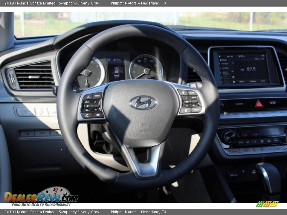 2019 Hyundai Sonata Limited Symphony Silver / Gray Photo #23