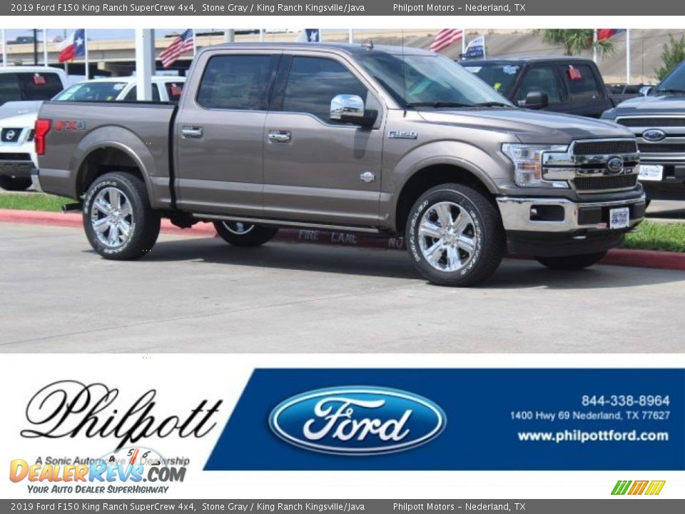 2019 Ford F150 King Ranch SuperCrew 4x4 Stone Gray / King Ranch Kingsville/Java Photo #1