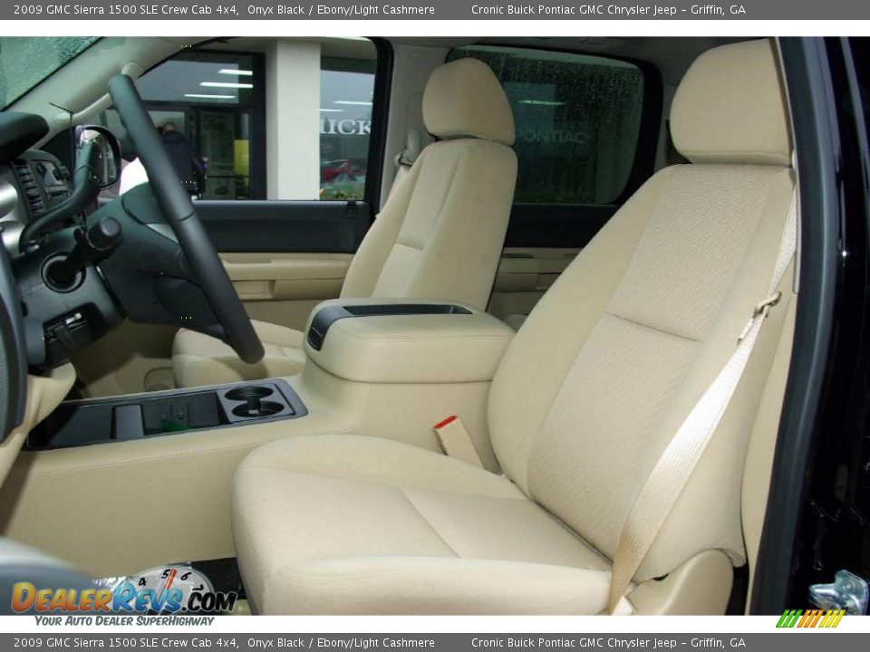 2009 GMC Sierra 1500 SLE Crew Cab 4x4 Onyx Black / Ebony/Light Cashmere Photo #14