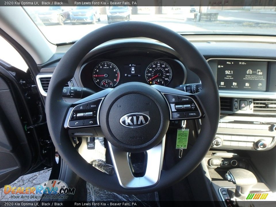2020 Kia Optima LX Black / Black Photo #17