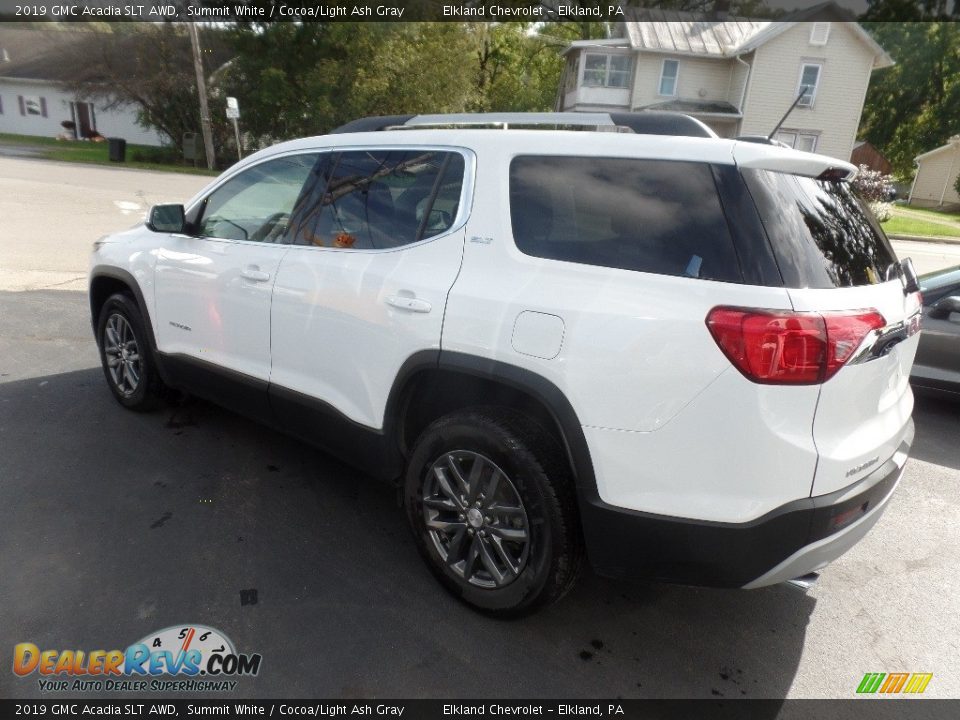 2019 GMC Acadia SLT AWD Summit White / Cocoa/Light Ash Gray Photo #5