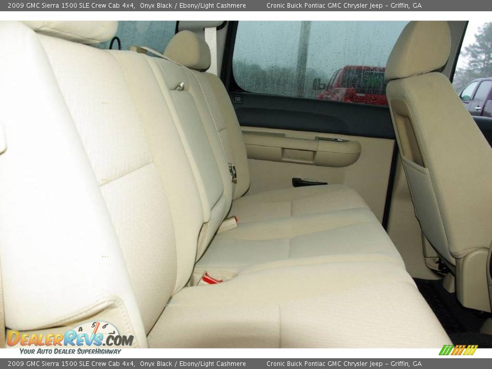 2009 GMC Sierra 1500 SLE Crew Cab 4x4 Onyx Black / Ebony/Light Cashmere Photo #17