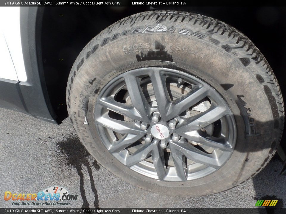 2019 GMC Acadia SLT AWD Summit White / Cocoa/Light Ash Gray Photo #10