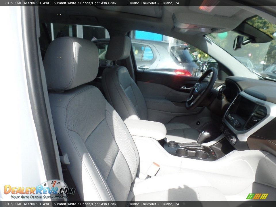 2019 GMC Acadia SLT AWD Summit White / Cocoa/Light Ash Gray Photo #11