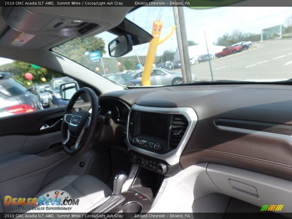 2019 GMC Acadia SLT AWD Summit White / Cocoa/Light Ash Gray Photo #12