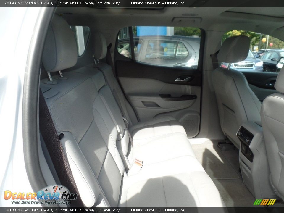 2019 GMC Acadia SLT AWD Summit White / Cocoa/Light Ash Gray Photo #13