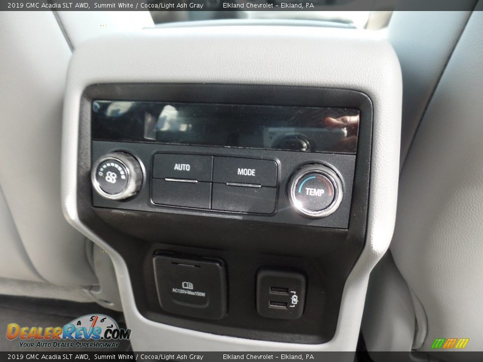 2019 GMC Acadia SLT AWD Summit White / Cocoa/Light Ash Gray Photo #14