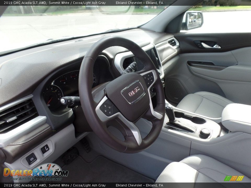 2019 GMC Acadia SLT AWD Summit White / Cocoa/Light Ash Gray Photo #23