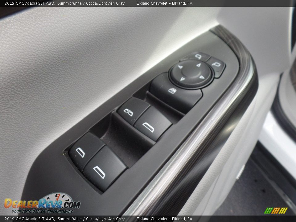 2019 GMC Acadia SLT AWD Summit White / Cocoa/Light Ash Gray Photo #24