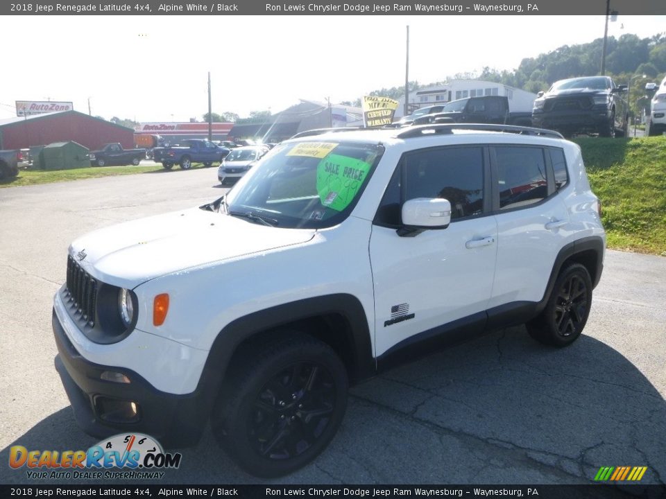 2018 Jeep Renegade Latitude 4x4 Alpine White / Black Photo #1