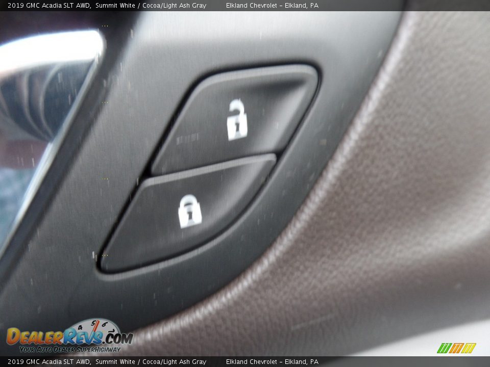 2019 GMC Acadia SLT AWD Summit White / Cocoa/Light Ash Gray Photo #25
