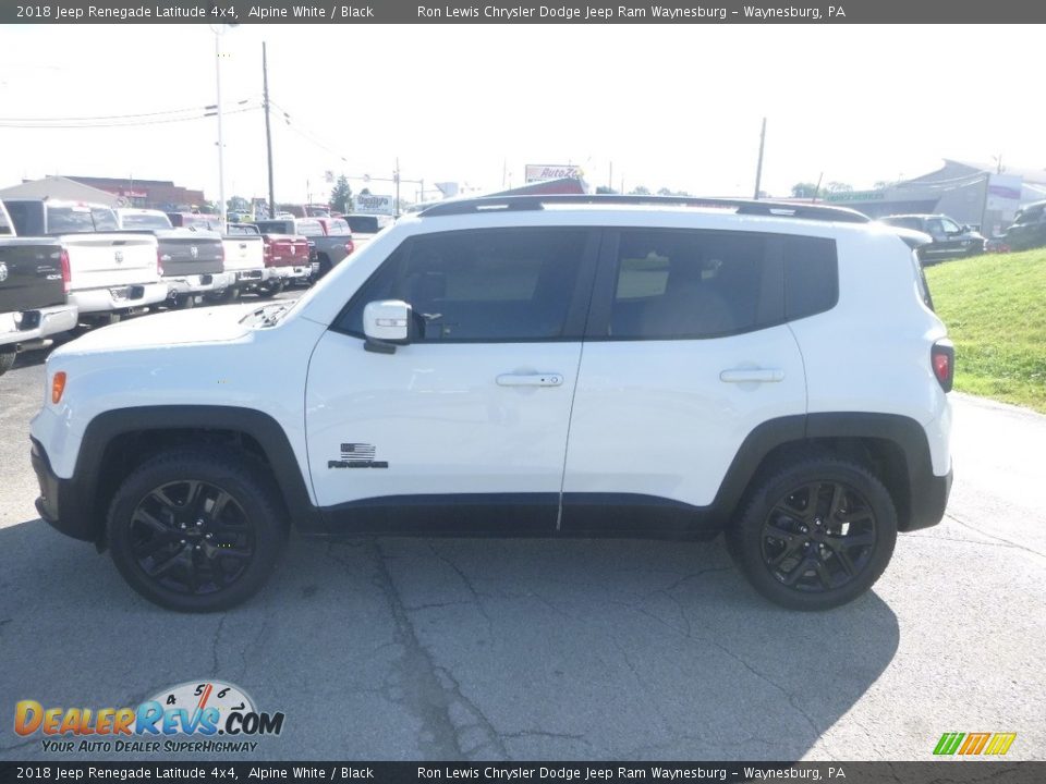 2018 Jeep Renegade Latitude 4x4 Alpine White / Black Photo #2