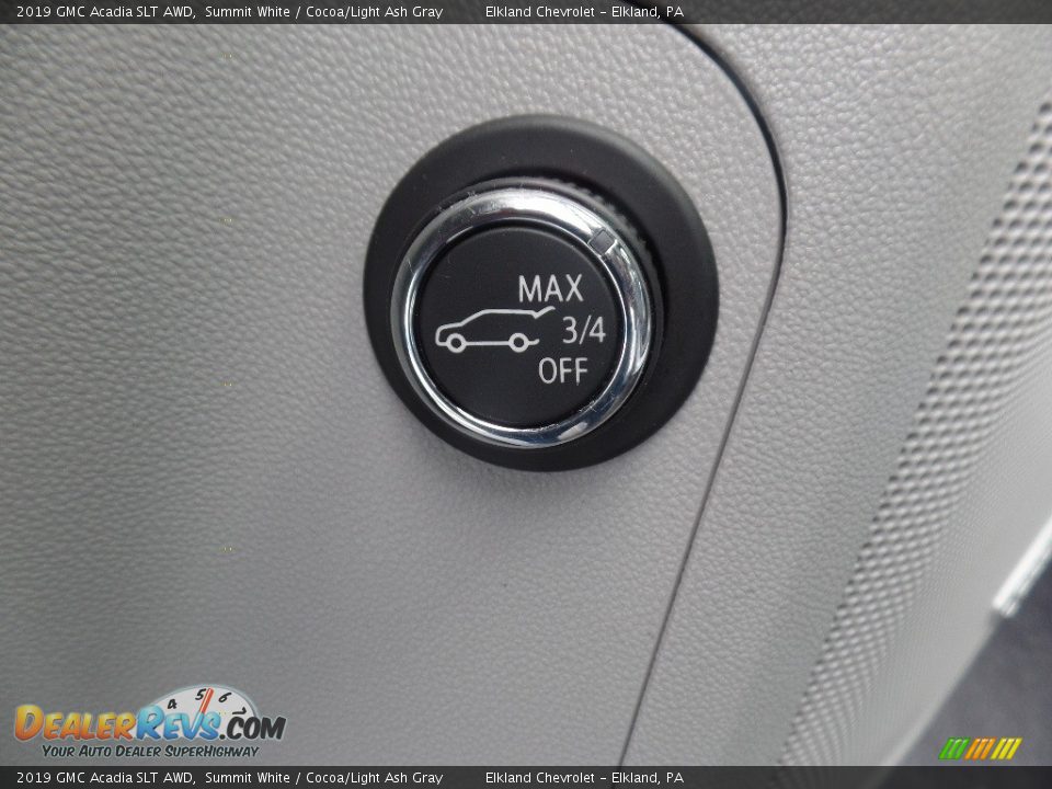 2019 GMC Acadia SLT AWD Summit White / Cocoa/Light Ash Gray Photo #26