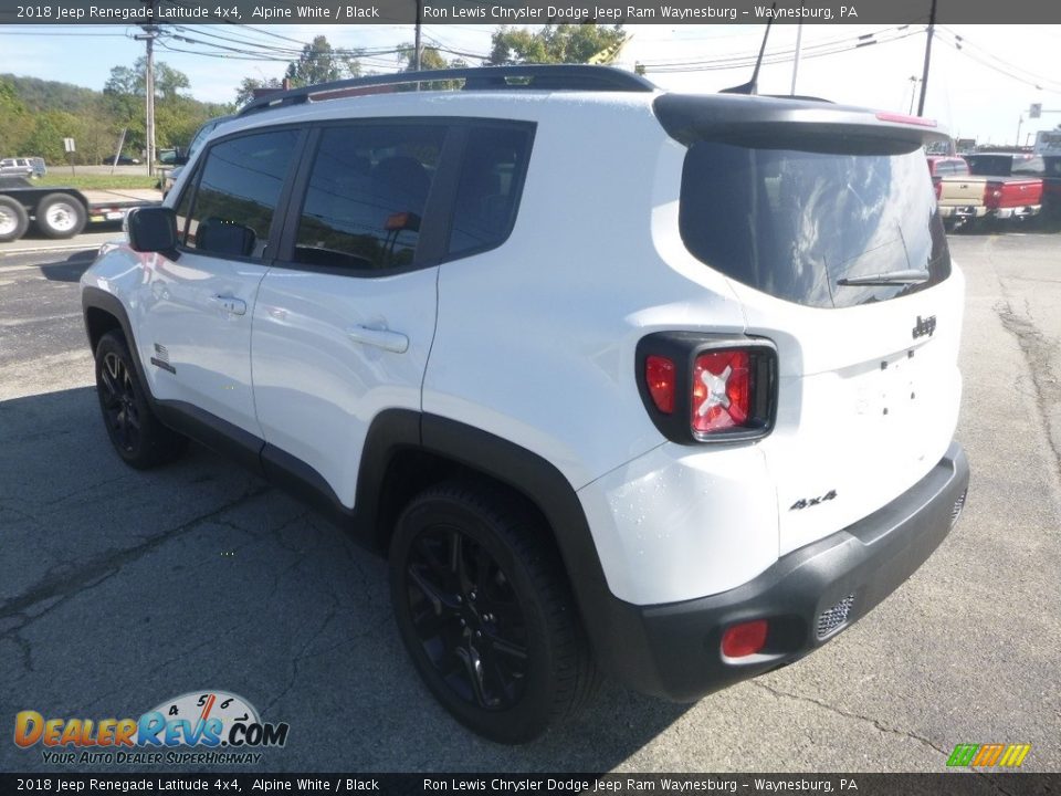 2018 Jeep Renegade Latitude 4x4 Alpine White / Black Photo #3