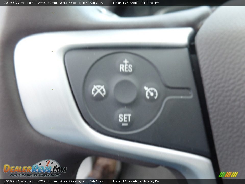2019 GMC Acadia SLT AWD Summit White / Cocoa/Light Ash Gray Photo #27