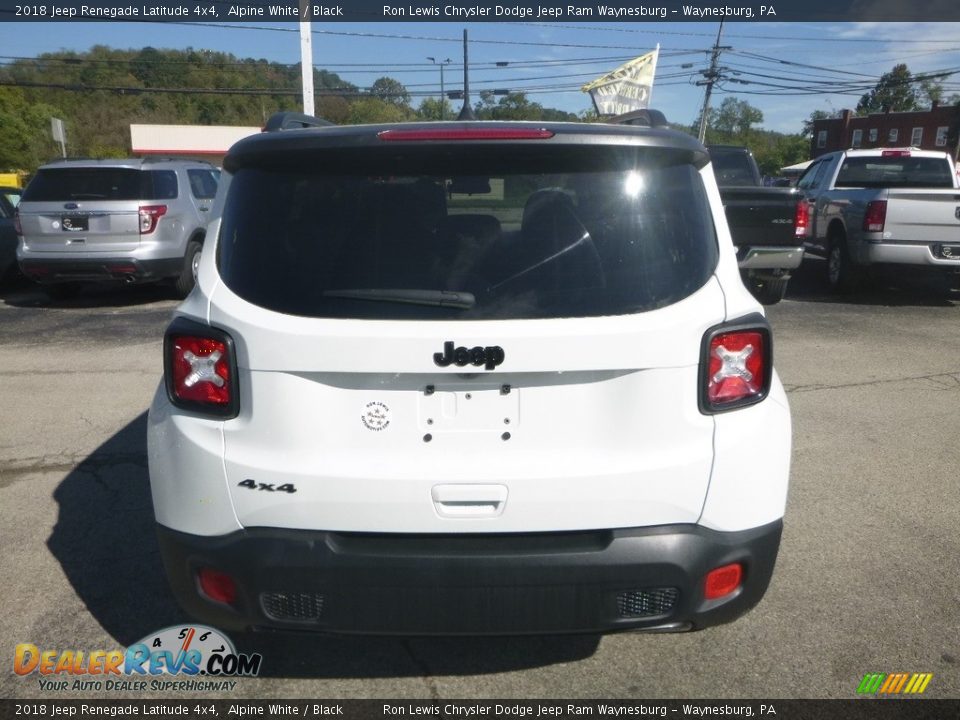 2018 Jeep Renegade Latitude 4x4 Alpine White / Black Photo #4