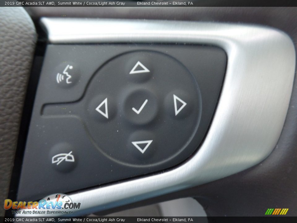 2019 GMC Acadia SLT AWD Summit White / Cocoa/Light Ash Gray Photo #28