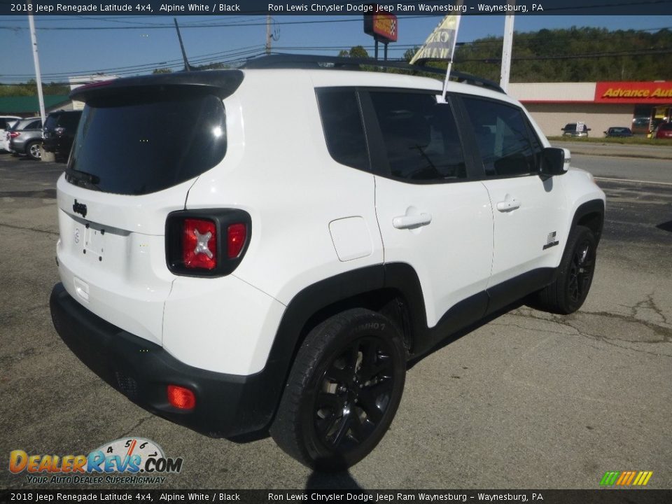 2018 Jeep Renegade Latitude 4x4 Alpine White / Black Photo #5