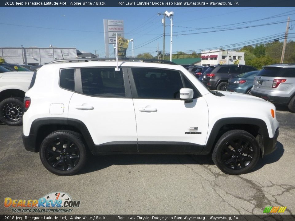 2018 Jeep Renegade Latitude 4x4 Alpine White / Black Photo #6