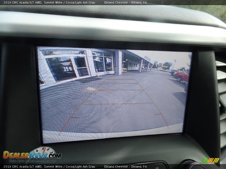 2019 GMC Acadia SLT AWD Summit White / Cocoa/Light Ash Gray Photo #32