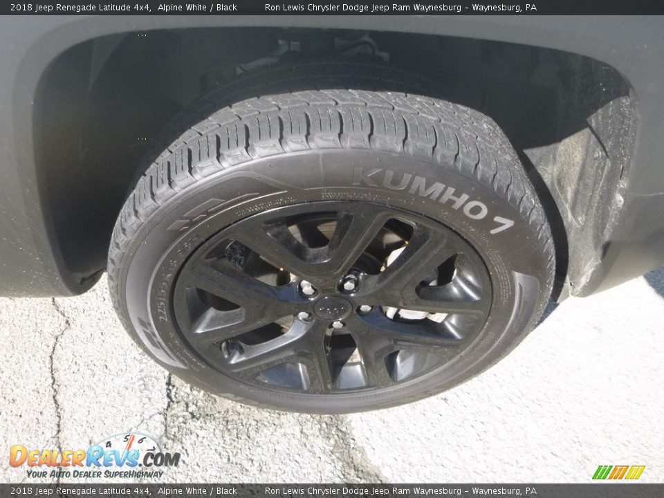 2018 Jeep Renegade Latitude 4x4 Alpine White / Black Photo #9