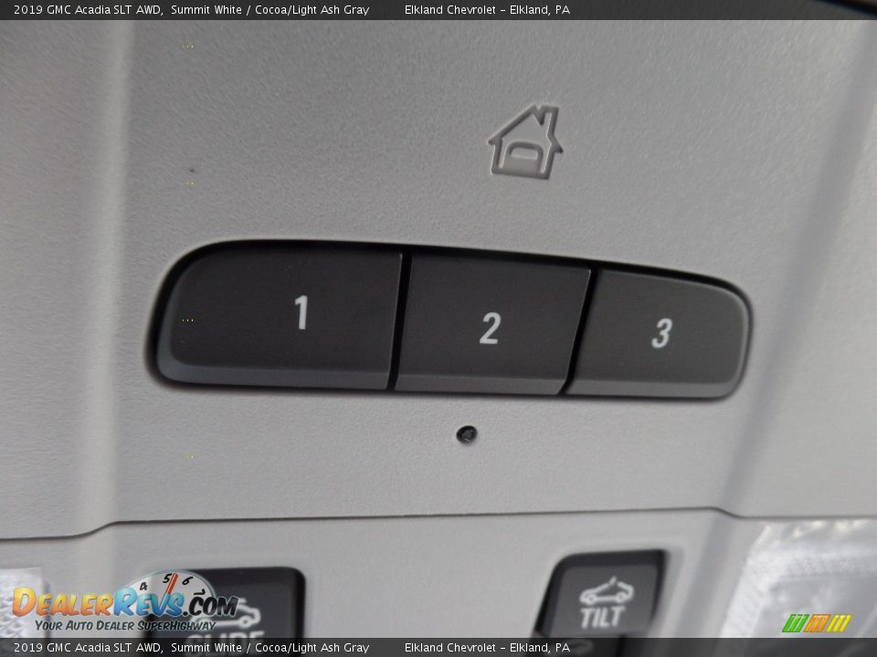 2019 GMC Acadia SLT AWD Summit White / Cocoa/Light Ash Gray Photo #35